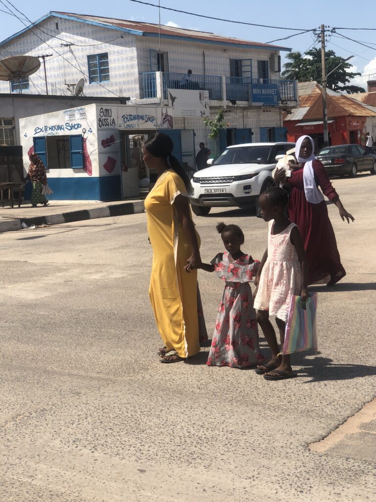 kids crossing Gambia